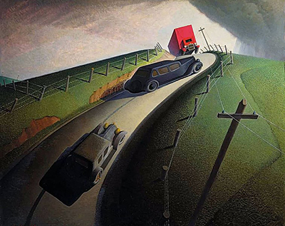 Death on the Ridge Road Grant Wood